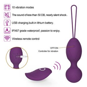 Set di Palline Kegel 3-in-1 in Silicone YLove, Kit di Palline Ben Wa per Donne con Telecomando, 10 Modalità di Vibrazione, Uovo dell'<span class=keywords><strong>Amore</strong></span> Vaginale per Donne - Product Image 4