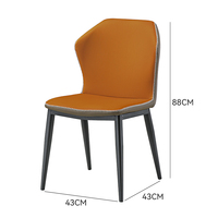 Chaises de restaurant pliantes en cuir PU avec pieds en acier au design moderne pour hôtel, salle à manger, salon, cuisine, villas, mobilier commercial