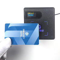 Plastik PVC T5577 Disesuaikan Cerdas RFID Hotel Kunci Kartu 125Khz Rfid Kartu & Rfid Memblokir Kartu