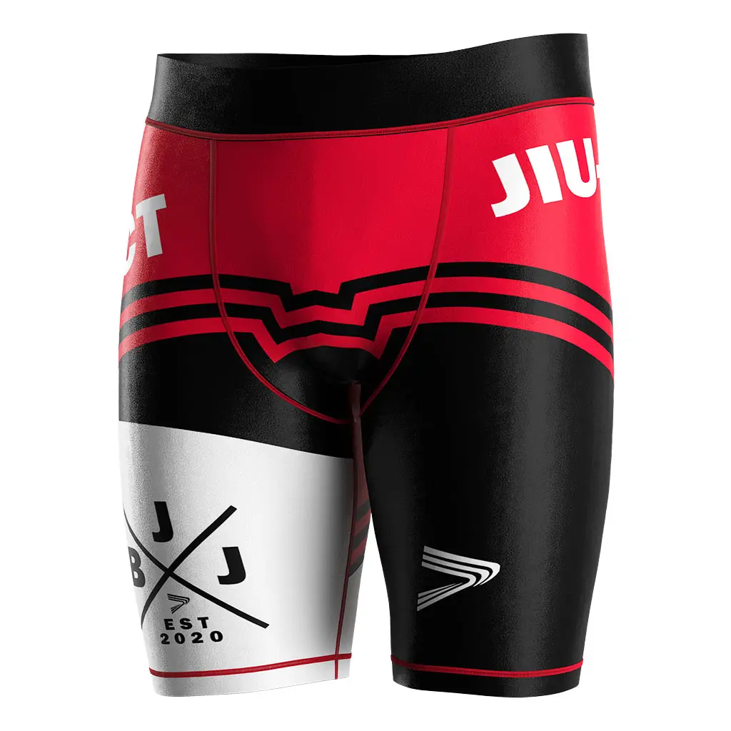 Custom Logo Odm High Waist Compression Shorts Judo Grappling Progress Vale Tudo Fight Fabric For Mma Shorts Sublimation