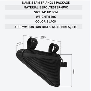 산악 통근 자전거 프레임 가방 도로 방수 삼각형 자전거 가방 - Product Image 5