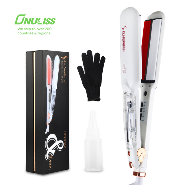 Pretty Portable Flat Iron Wholesale Plancha De Cabello Professional Salon Hair Steam Hair Straightener