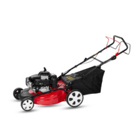 Tondeuse à gazon à essence VORAN 21 pouces (530 mm) de largeur de coupe, moteur 163 CC, autotractée, avec bac de 60 L pour grandes jardins et villas