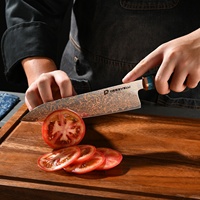 Couteaux de boucher de cuisine en cuivre damas de haute qualité Sharp Profession 33 couches