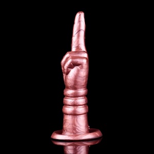 Dildo de Fantasía de Dos Dedos de Silicona, Dildo Vaginal y Anal con Ventosa, Plug Anal Grande, Juguetes Sexuales Unisex para Adultos al por Mayor - Product Image 5