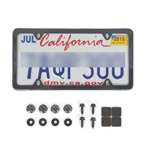 US Standard Car Number Plate Holder,Wholesale US Spec 100% Carbon Fiber <b>License</b> Plate Holder - Product Image 5
