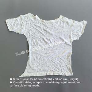 Trapos de Algodón para Limpieza, Trapos Industriales, Trapos Blancos de Algodón, Trapos de Camiseta Blancos, 10 kg - Product Image 3