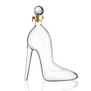 Design Special Shape High-Heeled Shoes Luxury Refillable Custom 30Ml 50Ml 100Ml Frosted Spray Shoe Shape Perfume Glass Bottle