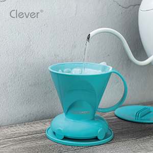 Cafetera de Goteo Manual Inteligente con Filtro, Color Azul Cremoso, Forma Trapezoidal, 270 ml, Directo de Fábrica, para Distribuidores Minoristas - Product Image 3