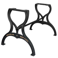 Base de pied de table en métal fendu en fer avec revêtement en poudre pour l'extérieur et les hôtels.