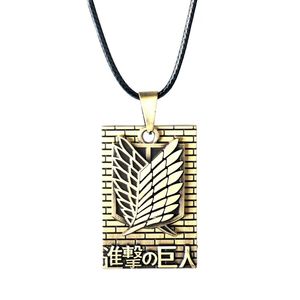 Collana con Ciondolo Ali in Acciaio Inox e Zirconi, Stile <span class=keywords><strong>Anime</strong></span> Trendy per Uomo - Product Image 3