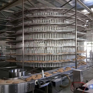 Planta de Procesamiento de Mariscos, Camarones, Pescado, Calamar, Cangrejo, Equipo de Enfriamiento Rápido y Congelación Rápida, Congelador Espiral Industrial IQF - Product Image 3