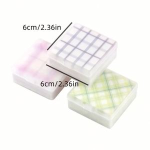 200-Page Girly Checkered Sticky Notes Student Stationery <b>Journal</b> Materials Back-to-School Essentials for Office Study Memo Pads - Product Image 2