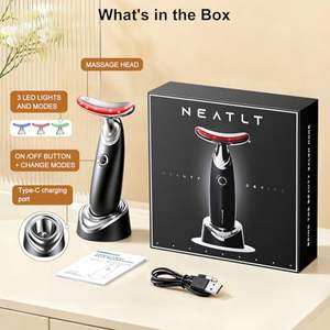 Masseur portable rechargeable USB pour le <span class=keywords><strong>visage</strong></span> et le cou, masseur électrique Guasha pour raffermir la peau, nouvel appareil de beauté - Product Image 6