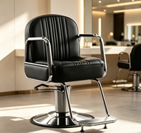 Fauteuil de Barbier Moderne et Tendance pour Salon de Coiffure et Barbershop, Chaise de Coiffeur, Canapé