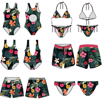 Maillots de bain pour hommes à imprimé tropical, séchage rapide, pour le surf et la natation, respirants, boardshorts, maillots de bain hawaïens
