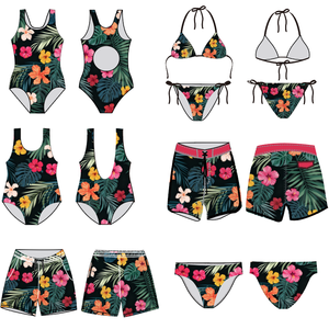 Tropical Print Men Swim Briefs Quick Dry Surfing Swimming Trunks Breathable Boardshorts Swimwear Hawaii Swimsuits