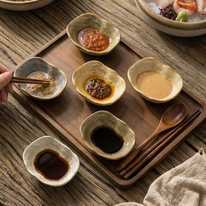 En stock – Assiette <span class=keywords><strong>rectangulaire</strong></span> en <span class=keywords><strong>porcelaine</strong></span> écologique <span class=keywords><strong>de</strong></span> style nordique, petite assiette en céramique pour sauces et condiments - Product Image 1