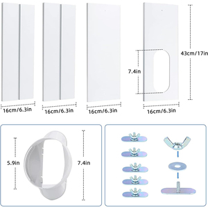 Kit <span class=keywords><strong>de</strong></span> plaques d'étanchéité réglables en plastique PVC ABS <span class=keywords><strong>pour</strong></span> lève-vitre électrique manuel <span class=keywords><strong>pour</strong></span> fenêtres coulissantes verticales/horizontales à usage domestique - Product Image 2