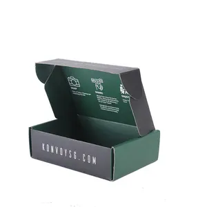 Cajas de embalaje de papel de cartón de alta calidad, cajas de correo de envío de ropa interior de comercio electrónico corrugado