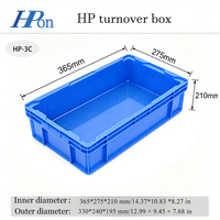 Caisse de logistique en plastique HP robuste, empilable, boîte de rangement, conteneur industriel pour le stockage en entrepôt