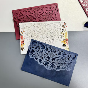 Carta di invito a nozze per inviare busta invito a nozze vuoto europeo personalizzato invito a nozze in bianco - Product Image 3