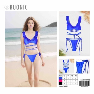 Copricostume Sexy da Donna in Chiffon per l'Estate, Sarong Bikini, Copricostume Kaftan da Spiaggia S03064-01 - Product Image 1