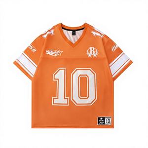 Camiseta Deportiva Unisex Personalizada, Transpirable, de Malla, para Verano, Estilo Boxy, Corta, para Fútbol, con Impresión OEM, que Absorbe la Humedad - Product Image 1