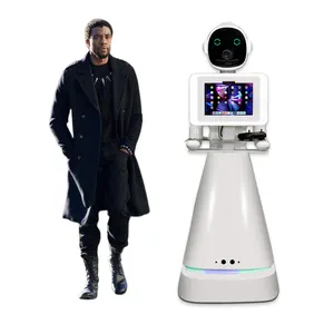 Robot bisnis sewa populer fotografi nirkabel otomatis berputar Robot Selfie Roamer Stan foto Selfie