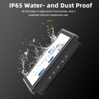 Al Aire Libre Industrial LCD de alta resolución monitores de pantalla táctil capacitiva IP67 IP65 integrado 7 pulgadas monitor de pantalla táctil a prueba de agua