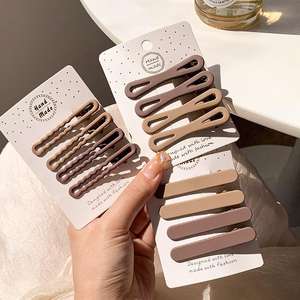 Hot Selling <span class=keywords><strong>3</strong></span> pçs/set Clipe De Cabelo Metal Set Moda Pink Clips Acessórios De Cabelo para Meninas - Product Image 4