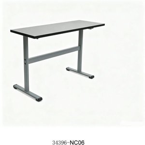 Escritorio Rectangular Ajustable NC04, Muebles de Oficina Modernos con Panel Verde y Ruedas para Uso Escolar - Product Image 2