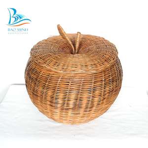 ตะกร้าหวายแอปเปิ้ลธรรมชาติสำหรับใช้ในโรงรถ - Product Image 2