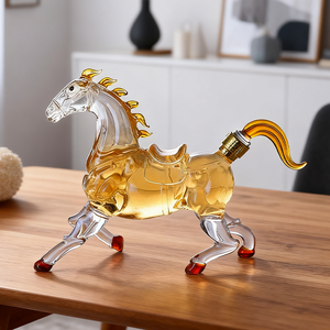 Chai rượu thủy tinh hình ngự<span class=keywords><strong>a</strong></span> 1000ml có sẵn, chai rượu rỗng chất lượng cao - Product Image 5