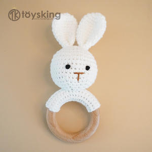 Sonajero <span class=keywords><strong>de</strong></span> Cordero Tejido a Crochet Hecho a Mano - Juguete <span class=keywords><strong>de</strong></span> Peluche para Bebés Recién Nacidos <span class=keywords><strong>de</strong></span> 0 a 12 Meses, Juguete Sensorial <span class=keywords><strong>de</strong></span> Sonido Suave y Mordedor - Product Image 2