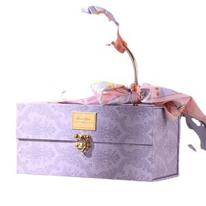 Boîtes cadeaux Pulida 2025, boîte pour <span class=keywords><strong>salgados</strong></span>, boîte avec dossier, boîtes en papier enduit, ruban de satin avec poignée - Product Image 2