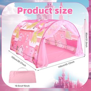 Zanzariera per Bambini a Forma di Barca Pirata, <span class=keywords><strong>Tenda</strong></span> da Letto per Bambine Principesse Rosa, Gioco per Interni - Product Image 2