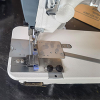 Machine à coudre industrielle YS-3800D-2TRW à double aiguille, pied marcheur, point de chaînette et point de bourrelet pour bannières publicitaires et vêtements