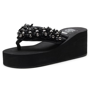Sandalias de Moda para Mujer, Chanclas con Plataforma y Tacón de Cuña, Pantuflas para Chicas, Fabricante Mayorista - Product Image 4