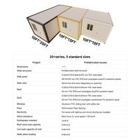 Maison préfabriquée modulaire CY Easy Install de 20 pieds, bureau préfabriqué prêt à l'emploi, maison portable, boîte de vie, maison conteneur préfabriquée détachable