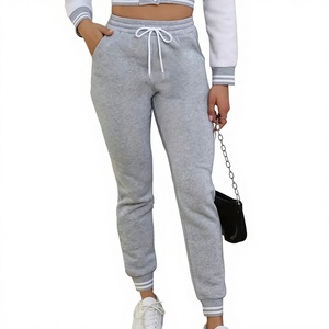 Pantalon de jogging pour femme en gros – Pantalon de survêtement doublé polaire de haute qualité, extensible et décontracté pour le yoga, la gym, la course et les activités de plein air - Product Image 1