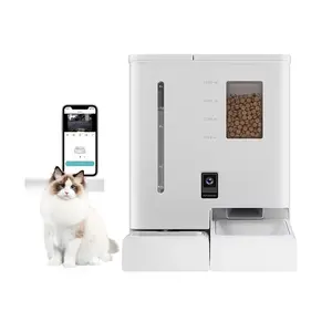 2024 Neuer intelligenter Speisesteller Kamera APP-Steuerung Katze Hund automatisches Essen Trinken Alles-in-einem Haustier-Lebensmittel-Fütterer und Wasserspender