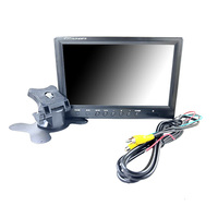 Écran d'affichage LCD IPS grand angle de 9 pouces avec deux écrans de voiture haute définition pour la surveillance des véhicules d'ingénierie et des camions