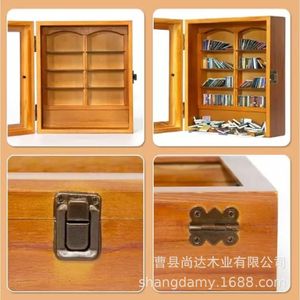 Nueva caja de almacenamiento de libros miniatura de madera, adorno de escritorio antiestrés con micro balanceo para aliviar el estrés, decoración para la sala de estar. - Product Image 3