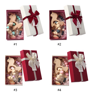 2 Pcs/Set <span class=keywords><strong>Licorne</strong></span> Design Baby Hochet Crochet Bois Silicone Perles <span class=keywords><strong>Anneau</strong></span> <span class=keywords><strong>de</strong></span> <span class=keywords><strong>Dentition</strong></span> Bébé <span class=keywords><strong>Anneau</strong></span> <span class=keywords><strong>de</strong></span> <span class=keywords><strong>Dentition</strong></span> Jouets Boîte Cadeau - Product Image 6