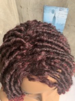 Dreadlocks sans colle tressés 18 pouces cheveux synthétiques perruque mécanisme Liberty Statue courte droite femmes américaines tressage perruques