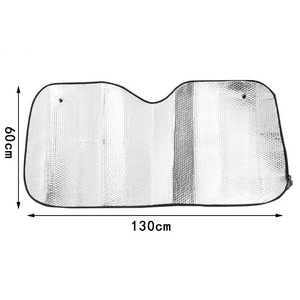 Parasol protector solar universal de color plateado para coche barato - Product Image 1