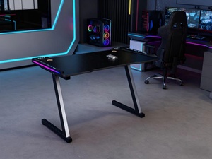 Escritorio de Juego en Forma de <span class=keywords><strong>Z</strong></span> para Hombre, Escritorio de Computadora de 47 Pulgadas, Escritorio de Juego para el Hogar y la Oficina, Mesa de Trabajo que Ahorra Espacio, Perfecta - Product Image 3