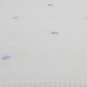 Juego de manta de lujo para bebé, tejido de cable de primavera hecho de tela de algodón de primera calidad con forro de malla de relleno de algodón PP para cumpleaños - Product Image 1