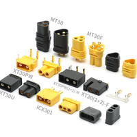 Connecteur XT60 à courant élevé 30A, prise femelle plaquée or d'origine Amass, 2P, alimentation pour batterie Lipo RC, drone FPV